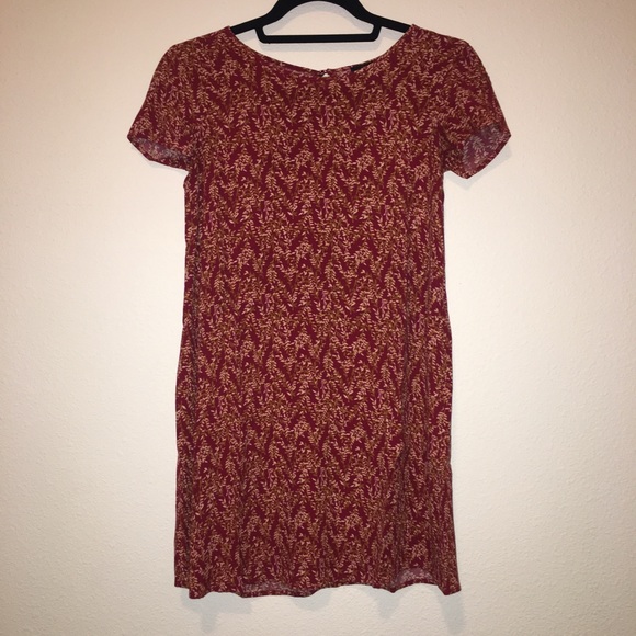 Red Patterned Dress - Picture 1 of 2